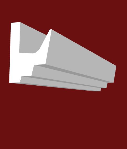 VLF-62 polisztirol díszléc 40x30 mm