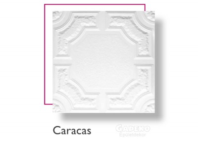 02 Caracas nútos mennyezeti burkolólap, 50x50 cm, vastagsága 10 mm